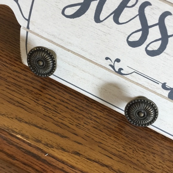 PLAQUE w Hooks-Bless This Kitchen - Picture 4 of 6